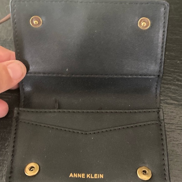 Anne Klein black velvet wallet - Picture 3 of 5
